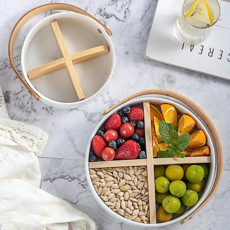 

Emerald Fruit Plate Home Living Room Fruit Basket Personality Creative Snack Plate Dinner Dish for Kitchen Supplies Tools Parts