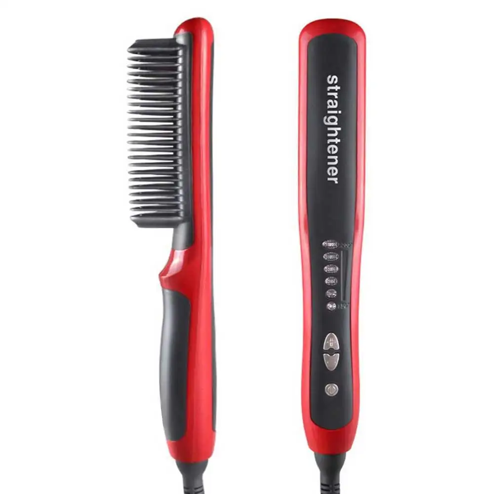 Одношаговый фен для волос и объемный выпрямитель бороды утюжки расческа щетка |
