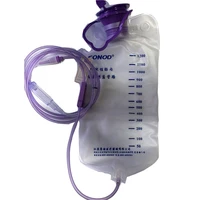 1pcs 1200ml medical plastic feeding bag enteral nutrition supply bag nasal feeding nutrient gravity pump transparent tube bag