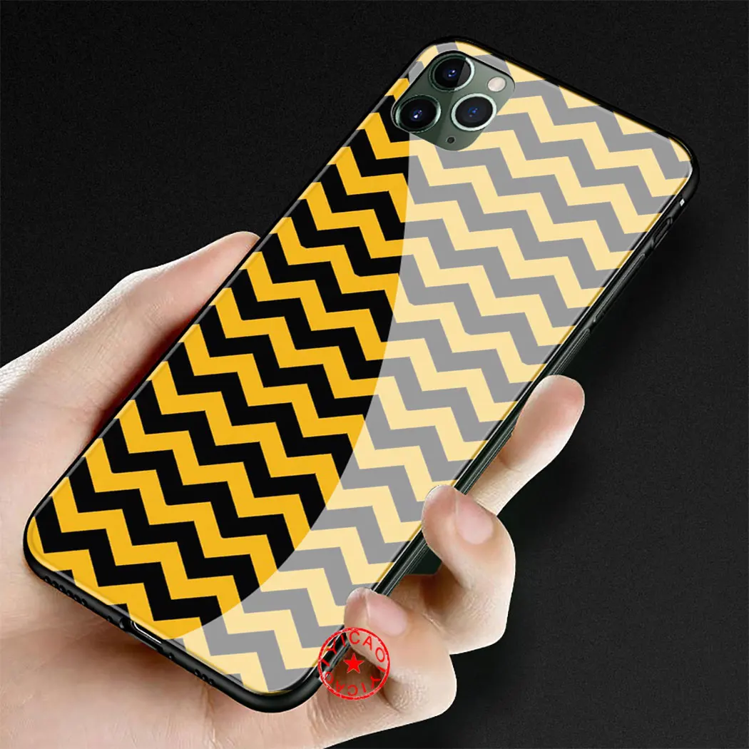 Love Heart Pineapple Gold Rose Stripes Tempered Glass Case for iphone 5 5S SE 6 6S 7 8 Plus 11 Pro X XR XS Max Cover |