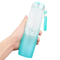 480ml glass water bottle water drinking bottle fashion water bottles with lid direct drinking drinking bottles