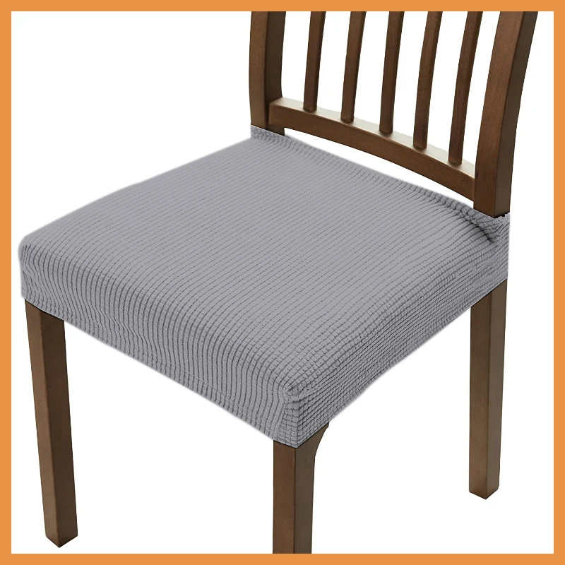 Толстый эластичный чехол на стул универсальный нескользящий бытовой обеденный