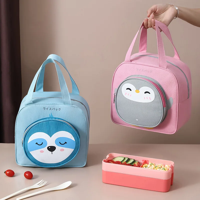 

Cartoon Lunch Bag Portable Large-capacity Insulation Bag Thick Waterproof Aluminum Foil Preservation Food Student Office Worker