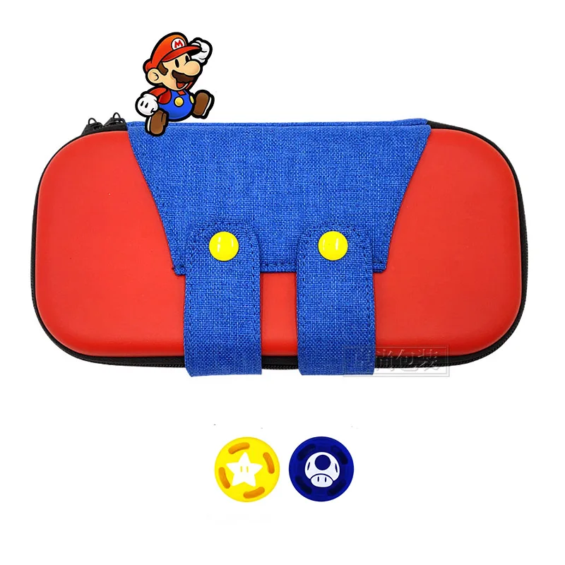 Switch Lite Mini rend аксессуары дорожная сумка для переноски NS сумка чехол и джойстики ручки КРЫШКА ДЛЯ NS для Switch Lite кристальная пленка - Цвет: mario3