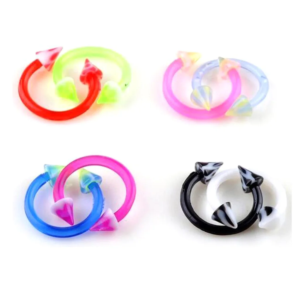 Оптовая продажа из Носа носа 10/20 штук гибкий Подкова Нос Кольца и шпильки для