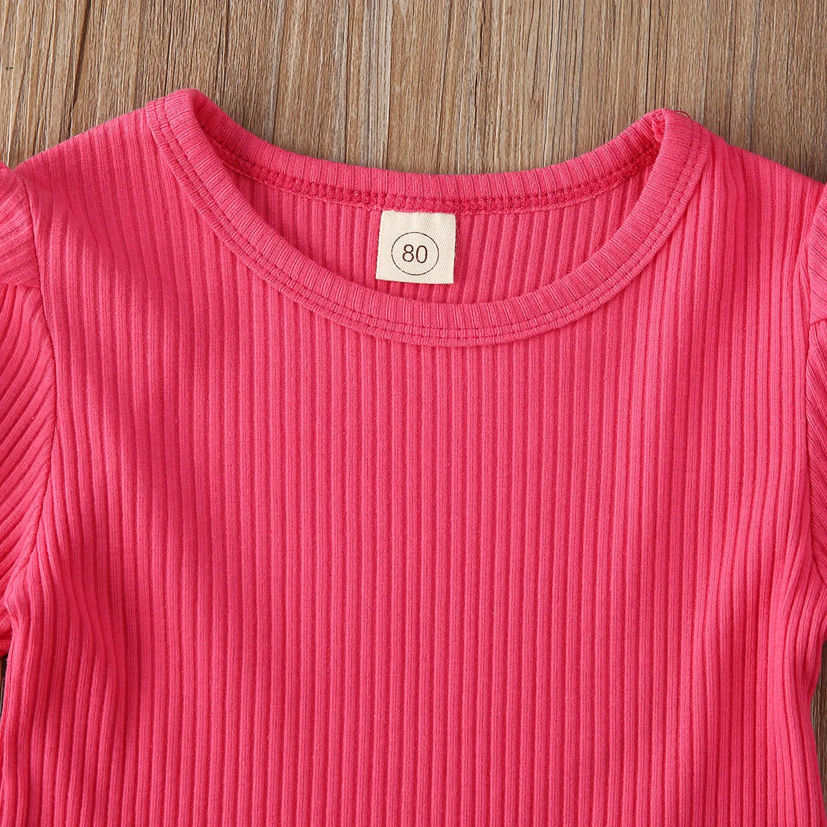 Лето 2020 комплекты одежды для маленьких девочек однотонные Топы И Футболки