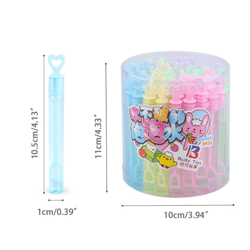 

Pack of 52pieces Princess Stick Bubble Wand Bubble Blowing Maker Outdoor Beach Bubble Machine Bathtub Toy Set