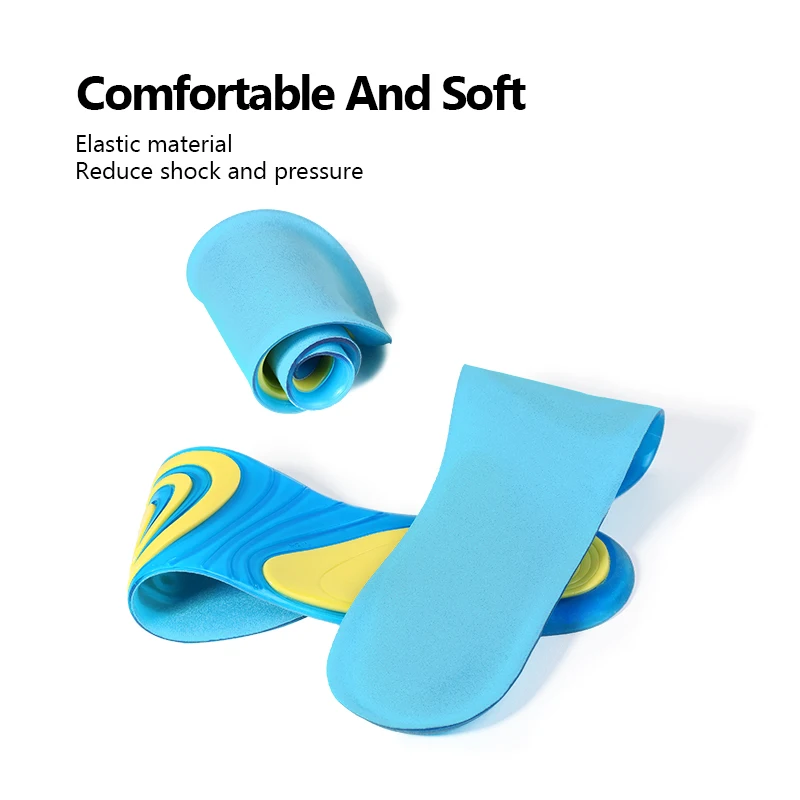 BANGNI Silicone Gel Orthotic Insoles For Shoes Unisex Shock Absorption Shoe Inserts Pad Care For Heel Foot Plantar Fasciitis