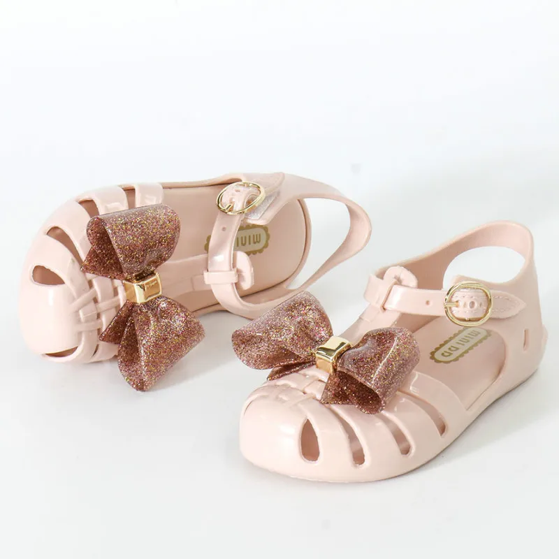 Мини-туфли Melissa Jelly детские сандалии для девочек красивая обувь с бантом