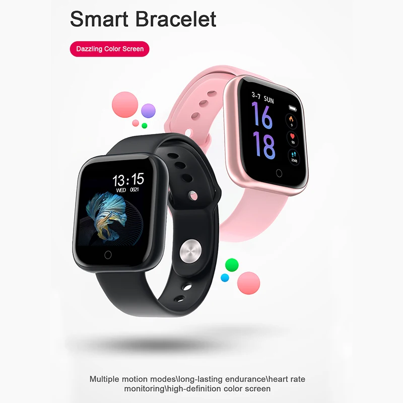 T80 женские Bluetooth Смарт часы пульсометр кровяное давление фитнес трекер Модные