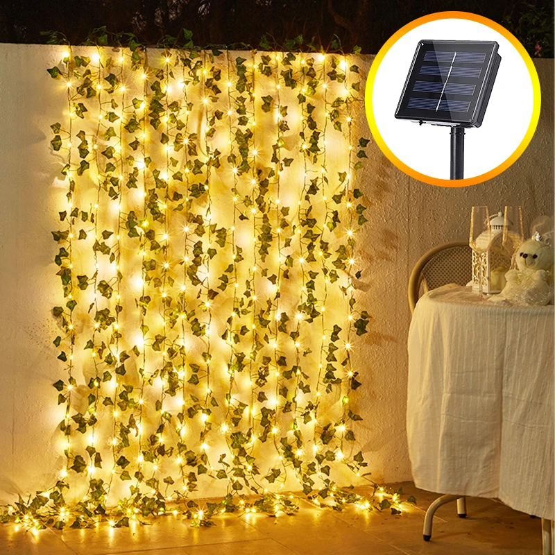 Solar ao ar Lâmpada de Corda Jardim à Prova Água ao ar Iluminação da Corda Decoração do Jardim Livre Maple Leaf Fada Dusb Usb Natal Luz