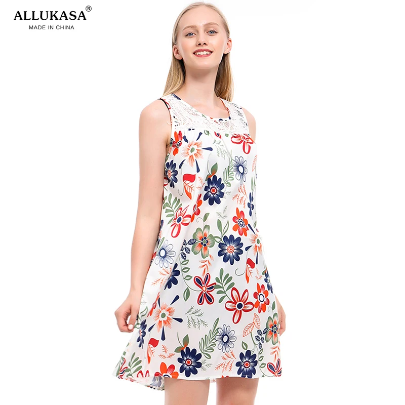 Allukasa женская летняя обувь в богемном стиле с Стиль Цветочный принт пляжное