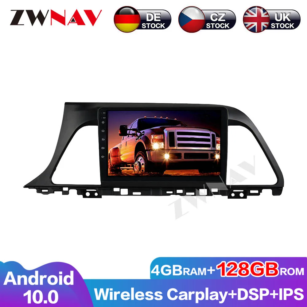baratas Gps Audio Da Navegação De 128g Android 10 Dsp Do Rádio Do Automóvel Do Tela Táctil Para O Carro Dvd Playe Da Unidade Principal Dos Multimédios De Hyundai Sonata 2015-2017