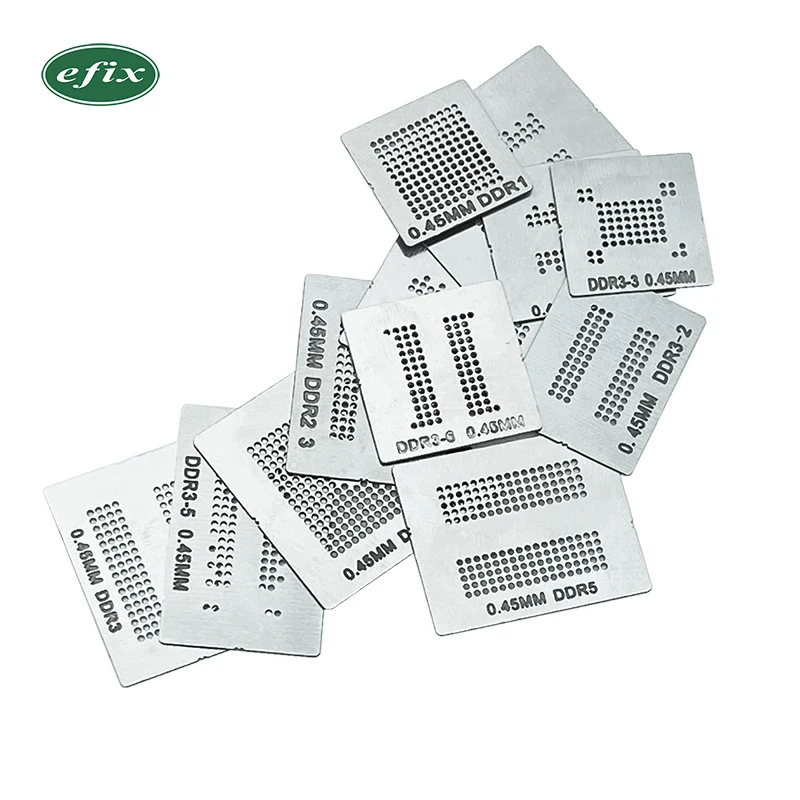 12 шт./лот полный комплект трафарета для реболлинга BGA выделенный DDR DDR2 DDR2-2 DDR2-3 DDR3-2
