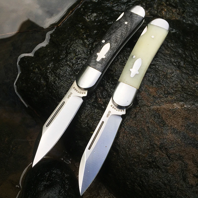 

Складной нож 60HRC Brother 1503 VG10, карманный клинок, для повседневного использования, выживания, тактические ножи, уличные охотничьи ножи
