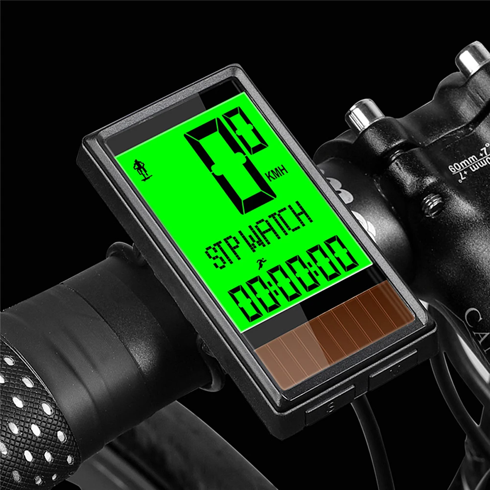 Беспроводной компьютер MTB с питанием от солнечной батареи и автоматическим