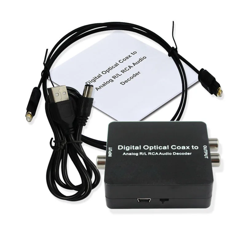 2 1 аудио декодер SPDIF коаксиальный к R/L dolby DTS AC3 цифровой to2.1 усилитель аналоговый с