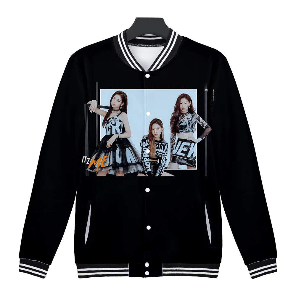K-POP KPOP ITZY IT'z Me альбом 3D бейсбольная Униформа куртка-бомбер женская мужская