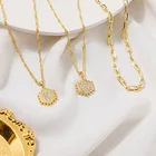 Ожерелье HIYONG с шестиугольным алфавитом, A-Z, ожерелье с кулоном, с двойным слоев, ожерелье с буквами букв, для женщин и девочек, ювелирные изделия
