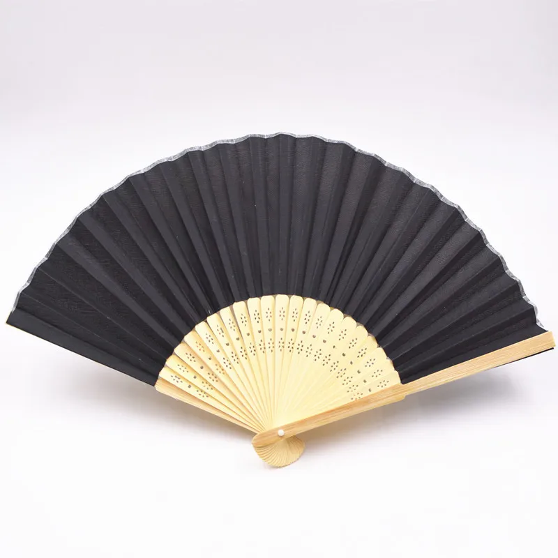 Роскошный шелковый Ручной Веер в элегантной подарочной коробке свадебный