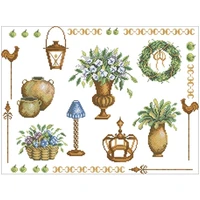 hot selling home decorations patterns counted cross stitch diy chinese cross stitch kits embroidery needlework sets