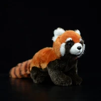 simulation red panda stuffed plush toys ailurus fulgens lesser panda lovely cute dolls soft kawaii animals kids gift collection