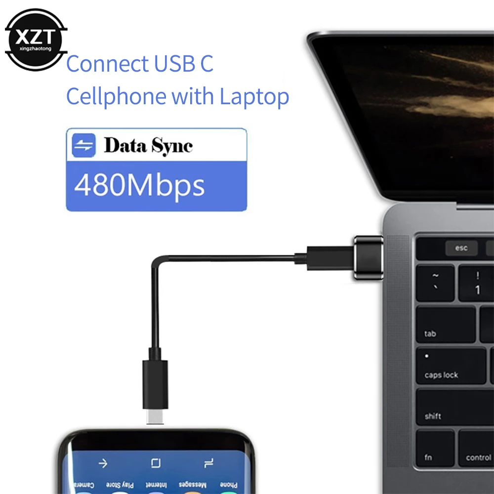 Внешний адаптер OTG с разъемом типа C мама для USB 2 0 папа кабелем мини-адаптер |