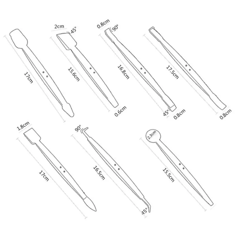 

7pcs Magnetic Micro Stick Squeegee for Installing Auto Wraps and Car Stickers