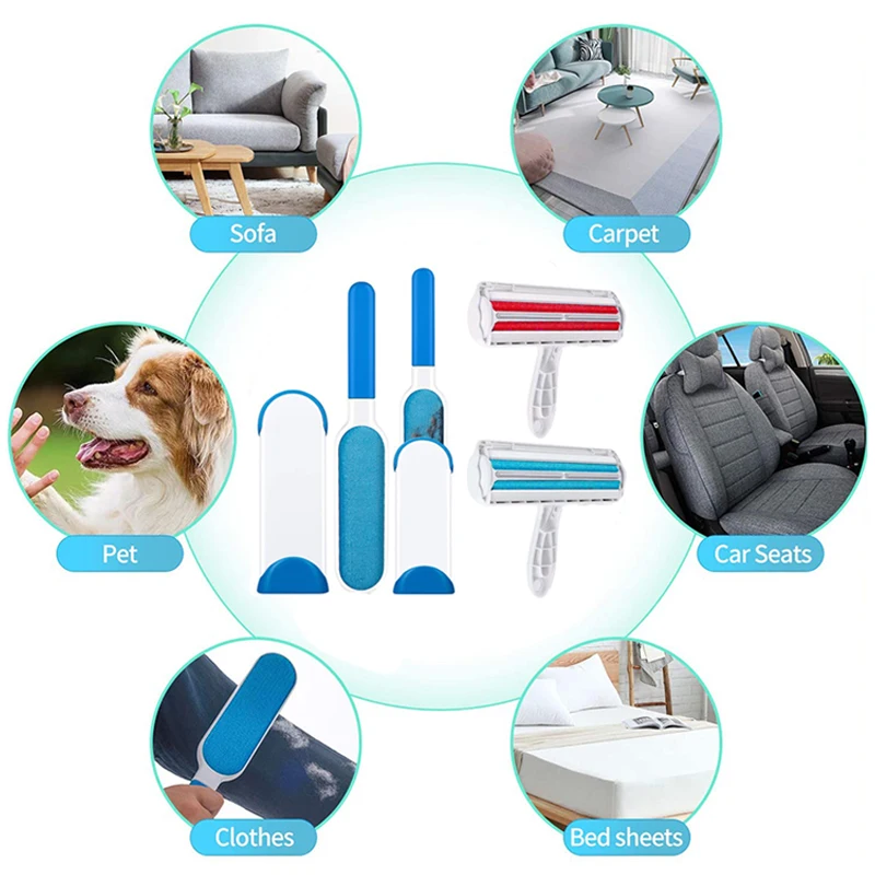 Щетка для удаления меха волшебная щетка шерсти домашних животных двухсторонняя