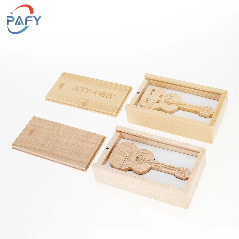 

New Usb Flash Drive 32Gb Natural Wood Bamboo Guitar Usb Memory Stick 2.0 4Gb 8Gb Pendrive 16Gb Pen Drive 64Gb Gift Free Shipping