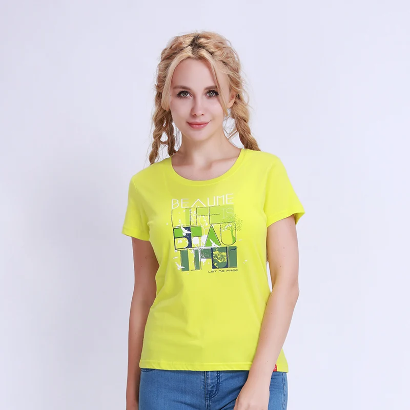 Beaume Brand Women Camping Hiking T-Shirts Fashion Print Breathable Short Sleeve T Shirts FEB52164 |