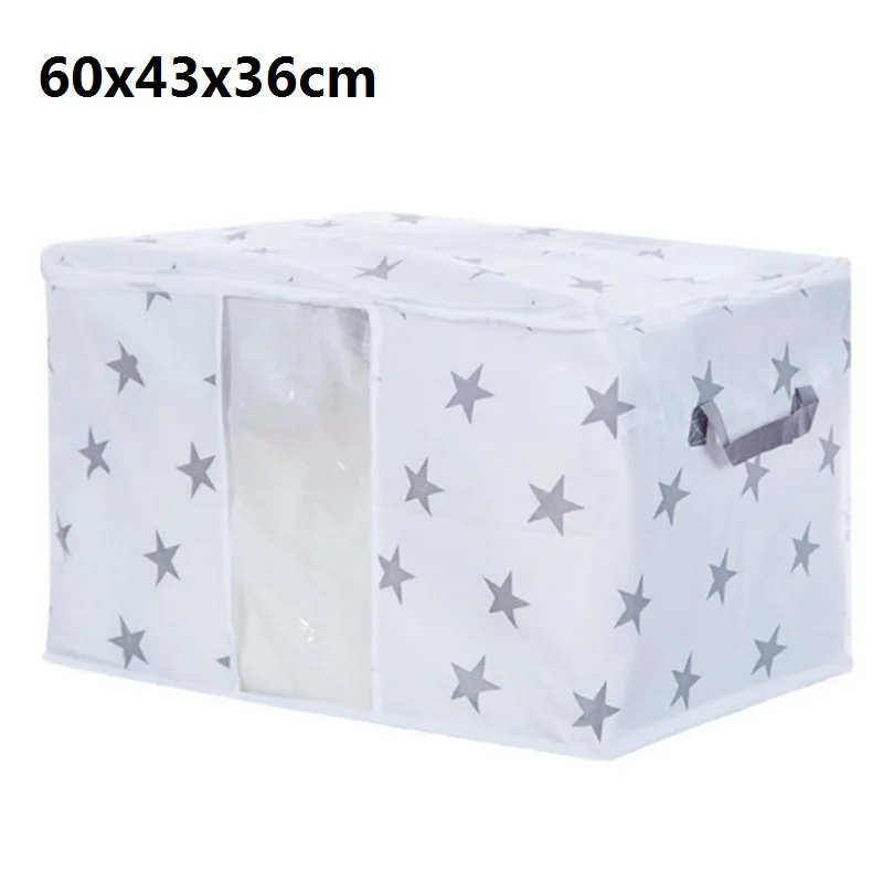 B1 60x43x36cm Одежда, одеяло, сумка для хранения, шкаф для одеял органайзер для свитера, коробка для сортировки, мешки, шкаф для одежды, контейнер для путешествий, дома, Прямая поставка - Цвет: B1 60x43x36cm