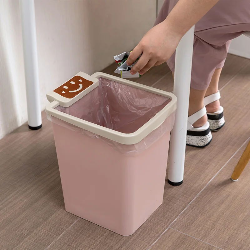 Blue Modern Rectangle Trash Can Recycling Bins Nordic Plastic Kitchen Bin Garbage Sorting Cocina Trashcan BK50LJ | Дом и сад