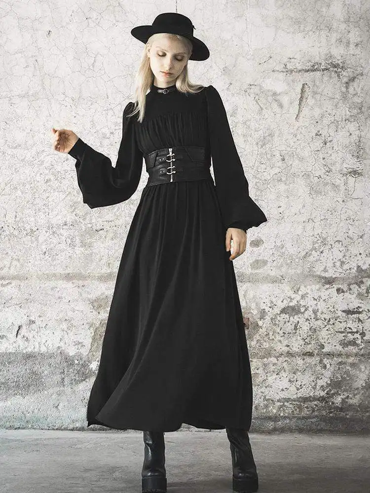 Панк рейв Женская готика искусственная кожа Пряжка вверх под грудью Корсеты PS