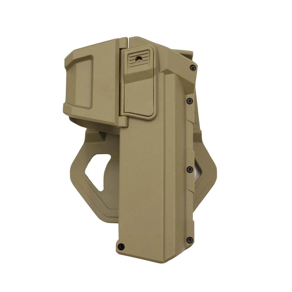 

Тактическая подвижная поясная кобура для пистолета с фонариком или лазерным креплением для правой руки кобура для пистолета для Glock 17 18 19