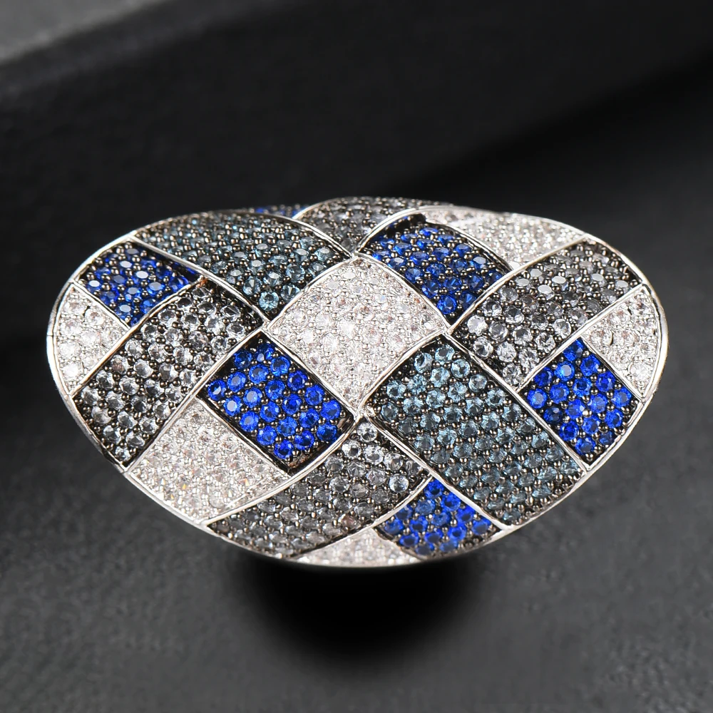 GODKI Trendy Twist Cross Wrap Ring for Women Multicolor Cubic Zircon Finger Rings Beads Charm Ring Bohemian Beach Jewelry