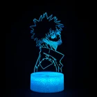 Акриловая 3d лампа аниме мой герой Академия Dabi светодиодный светильник для спальни Декор крутая Манга подарок для Него Rgb красочный ночник Dabi