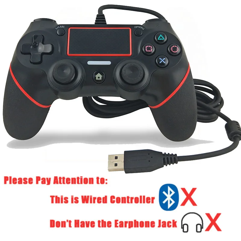 Для PS4 USB проводной контроллер геймпад джойстик для Sony Playstation многократная