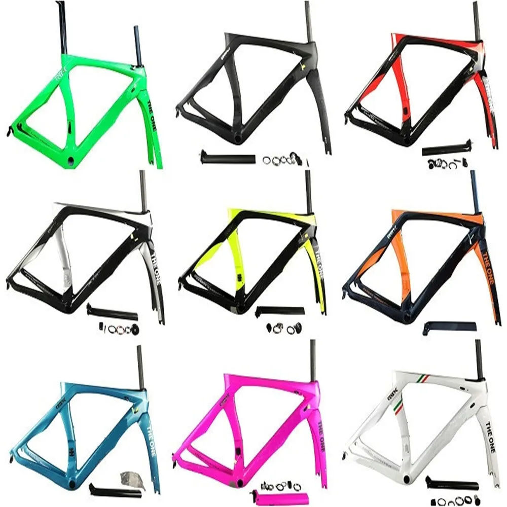 

In stock 30 COLORS RB1K THE ONE Carbon Road Bike Frame glossy/Matte V brake XXS/XS/S/M/L/XL