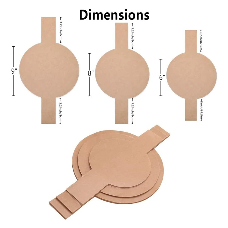 

150 Pieces Precut Circle Cake Pan Liners Round Parchment Paper Non-Stick Parchment Paper with Lift Tabs for Baking