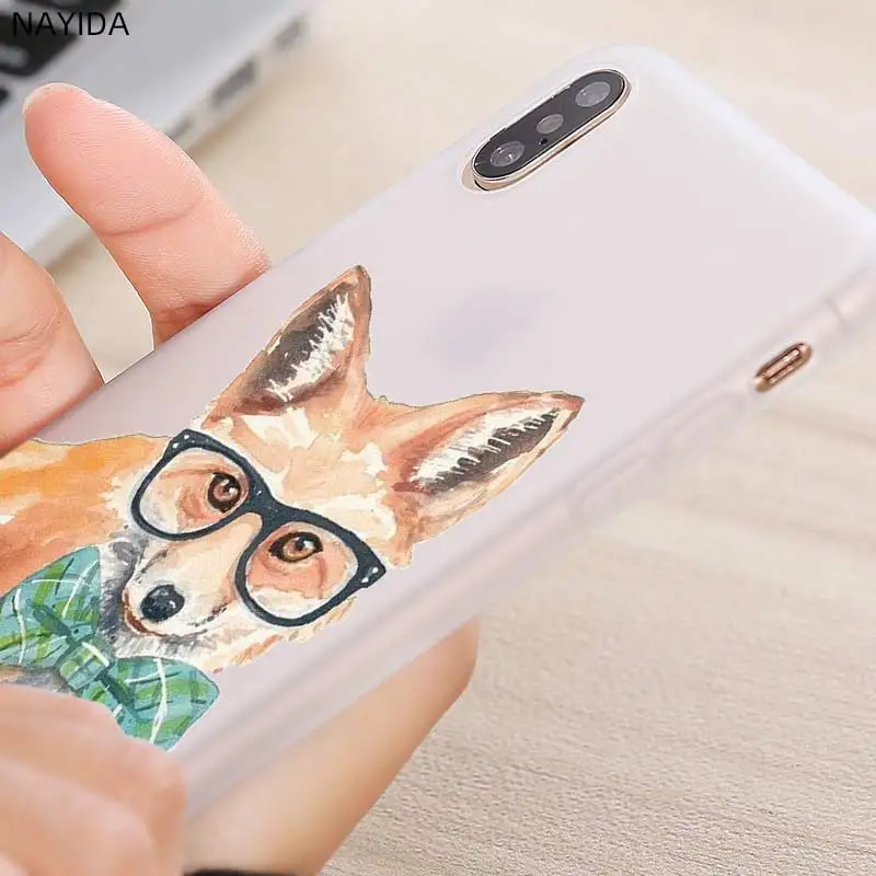 Luxury soft Case For Huawei Honor 30 20 Pro 10 9 9X Lite 10i 9a 8a 7a 30s Cover Mr Fox glasses | Мобильные телефоны и
