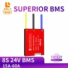 Daly BMS 8S 24V 15A 20A 30A 40A 50A 60A 80A отдельный порт BMS для литиевых батарей LiNCM LiFePO4 водонепроницаемый сбалансированный