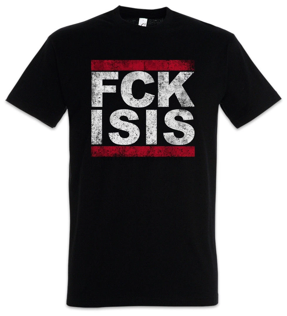 Винтажная Футболка Fck Isis Run Dmc Pro рубашка в стиле ислама с защитой от ужасов и