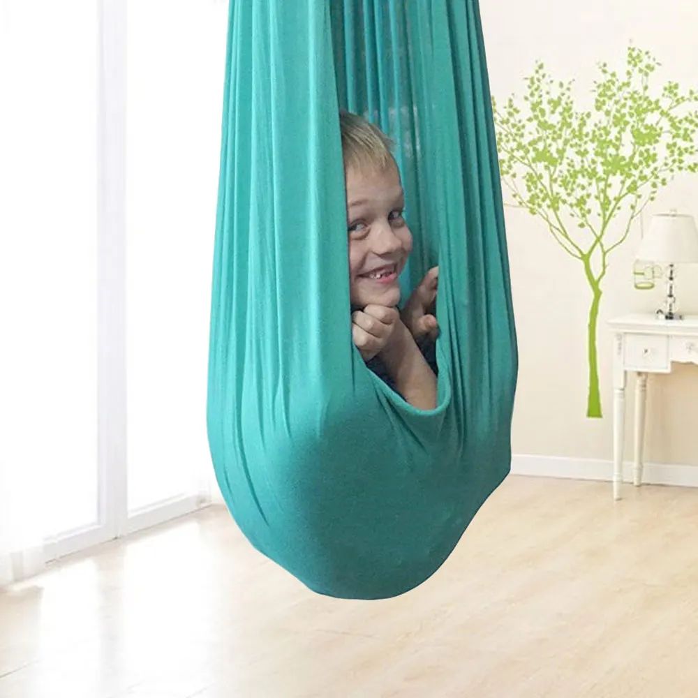 Child/Adult Hammock Swing Home Relax Hanging Indoor Yoga Nylon Trapeze Stretch Training Bands Baby Furniture |