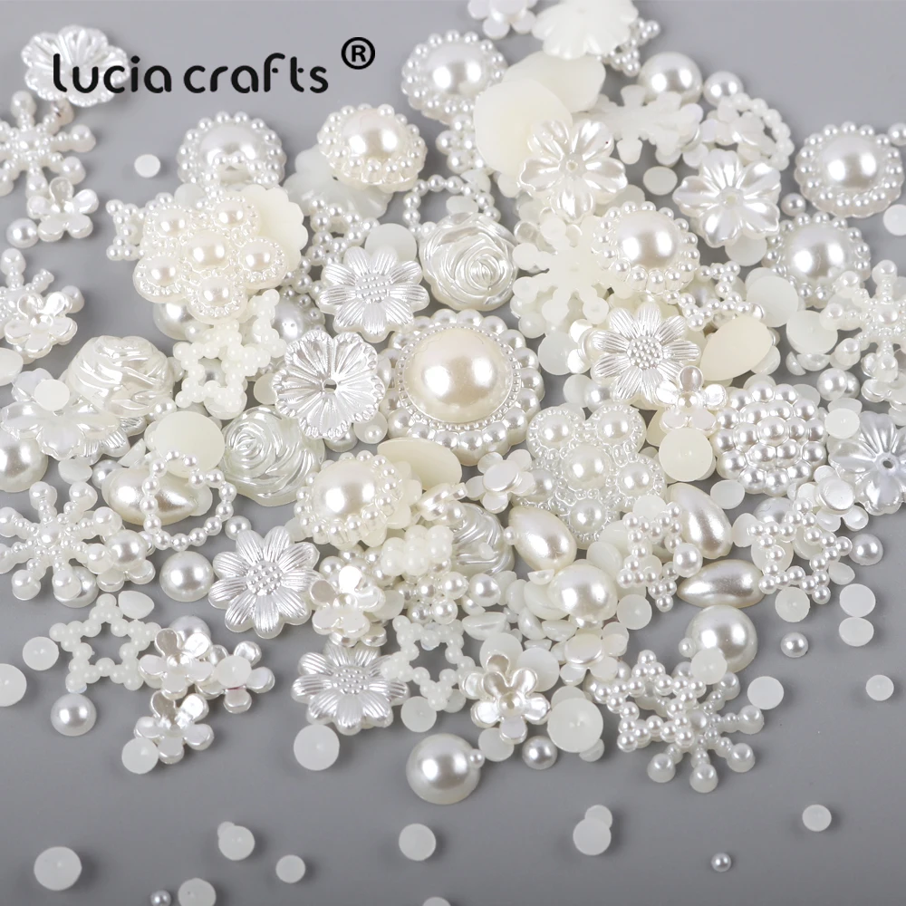Lucia Crafts нерегулярные в форме жемчужин с плоским основанием cabochon assorted стили DIY Арт