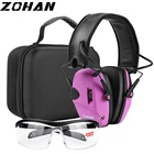 Шумоизоляционные наушники ZOHAN, тактическая Защита слуха, шумоподавление, гарнитура NRR 22 дБ для охоты