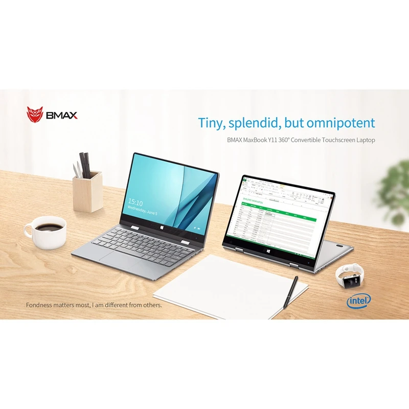 Ноутбук BMAX Y11 11 6 дюймов 2 в 1 процессор N4100 8 ГБ ОЗУ 256 Гб ПЗУ SSD DDR4 1080 P ультратонкий