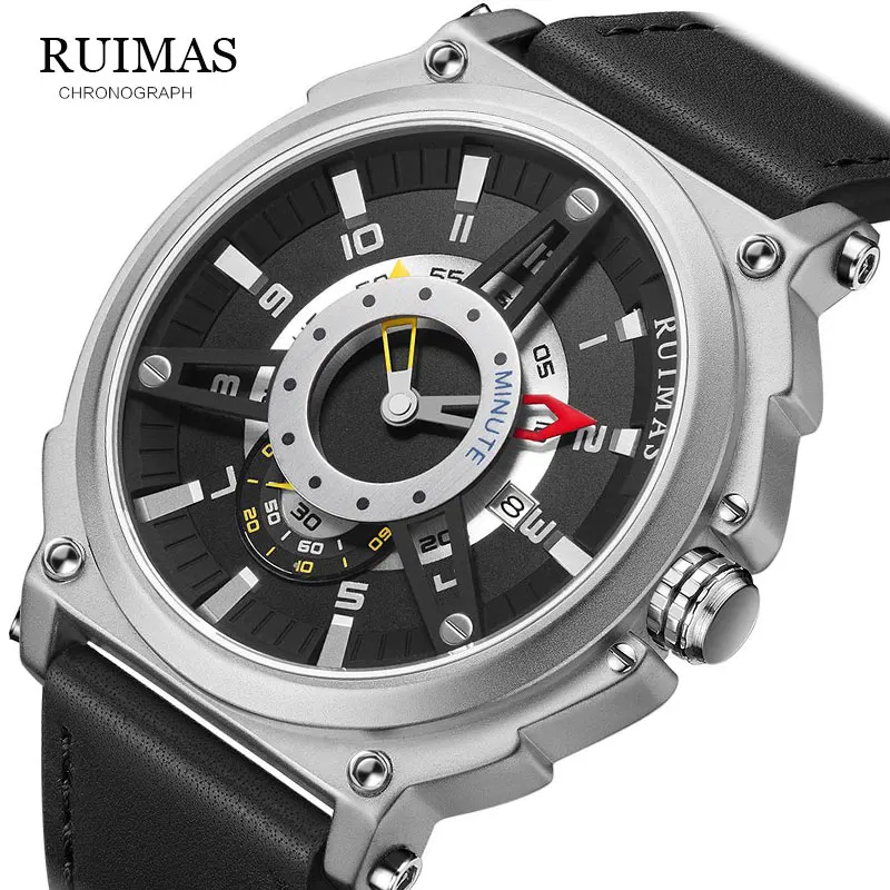 Relogio Masculino RUIMAS часы мужские автомобильные Креативные Часы модные повседневные
