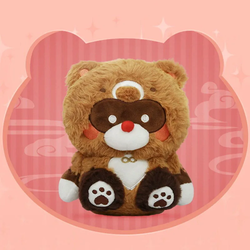 Игра Genshin воздействия XiangLing Guoba енота Медведь плюшевые куклы мультфильм Plushie