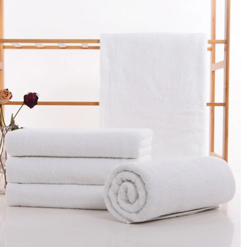 

White Hotel Towel Imperial Crown Print Cotton Bath Towels for Adults Hand Towels Bathroom ASD88